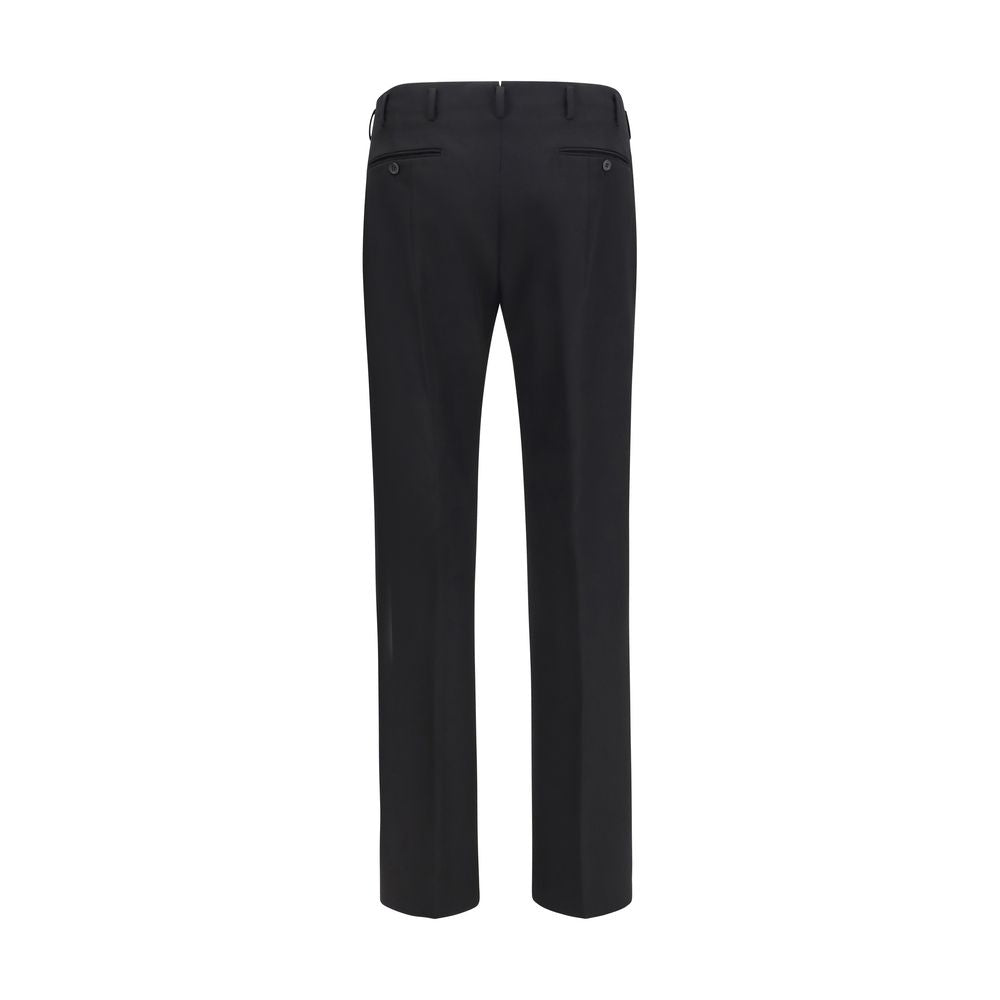Pantalones De Vestir De Lana Negra Prada Modelo Oves Aries