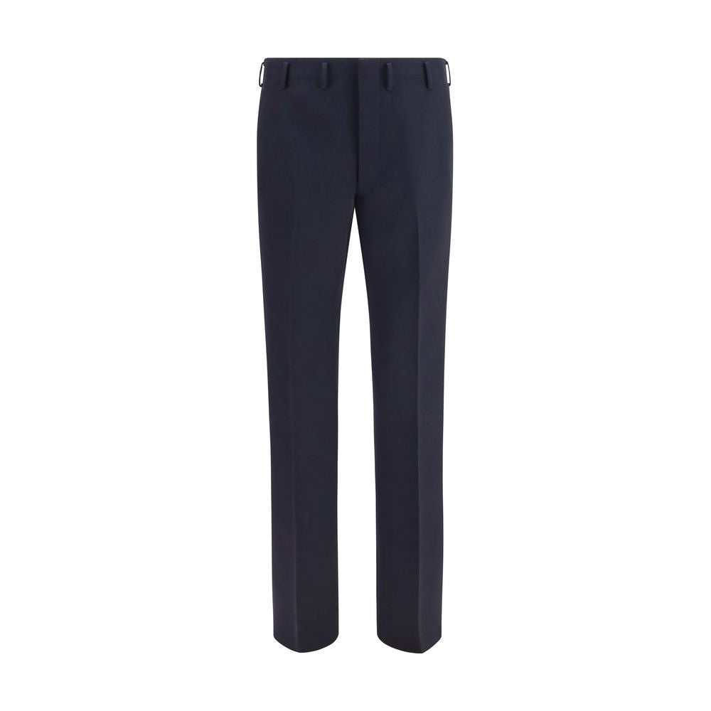 Pantalón de Vestir de Lana Azul Prada Colección Oves Aries