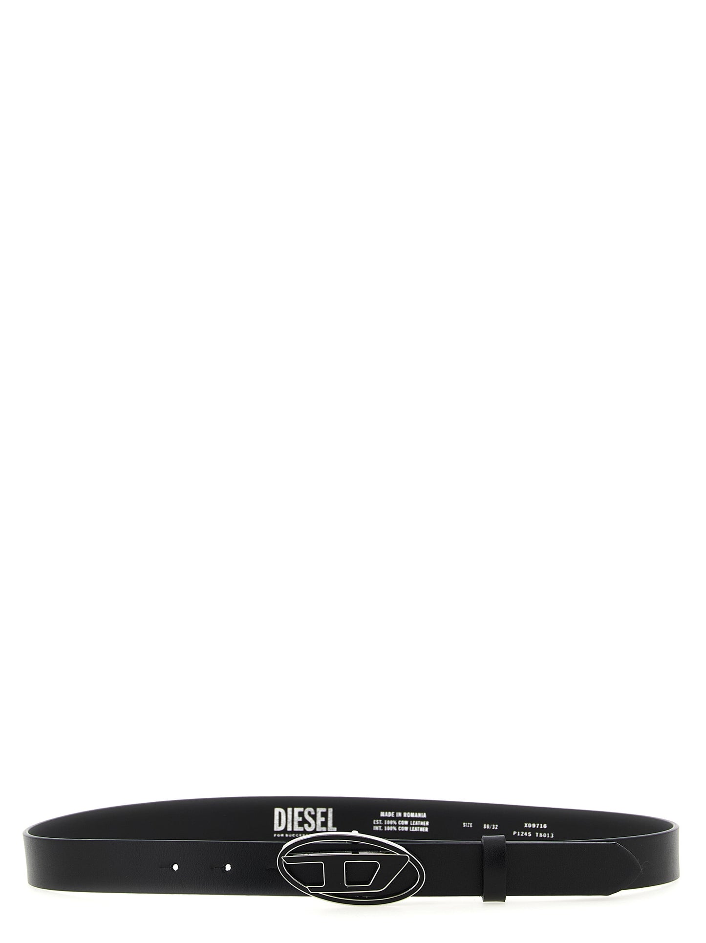 Ceinture Regular Diesel en Autres Fibres Couleur Noir