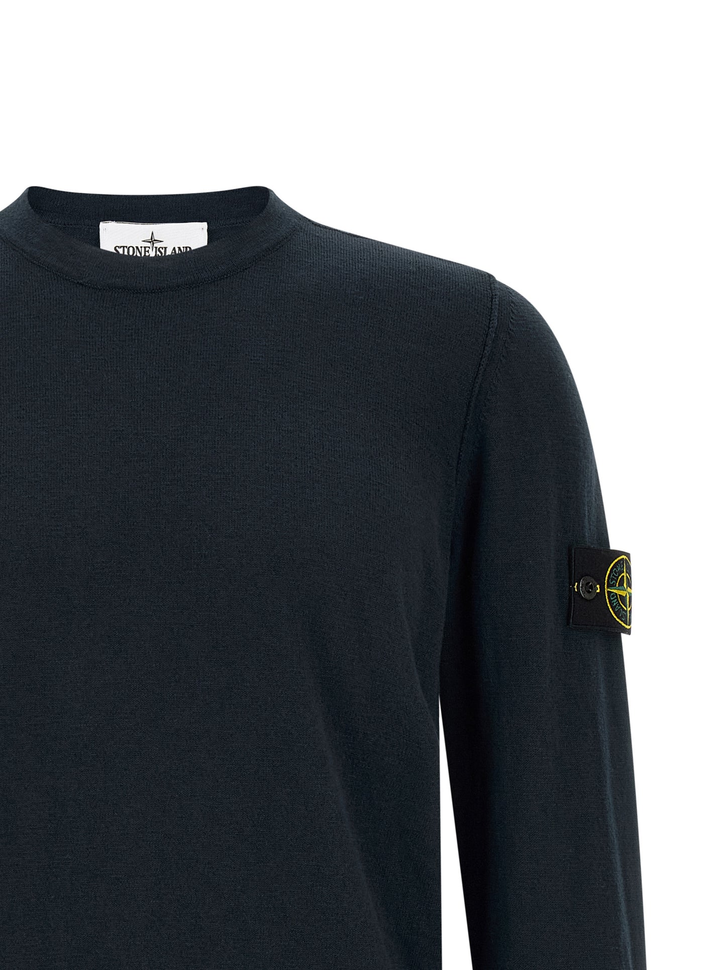 Stone Island Breathable Blue Cotton Cardigan