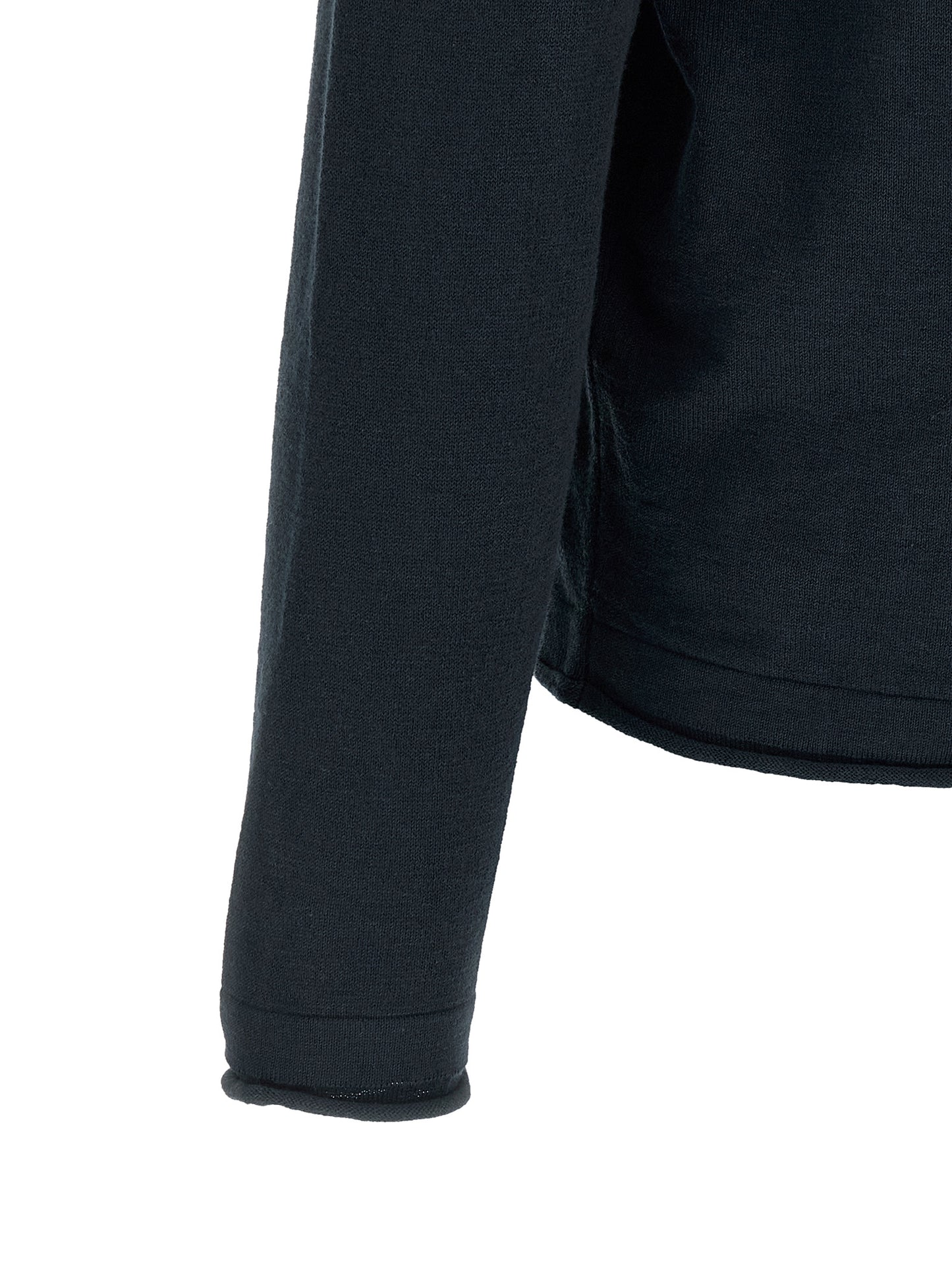 Stone Island Breathable Blue Cotton Cardigan
