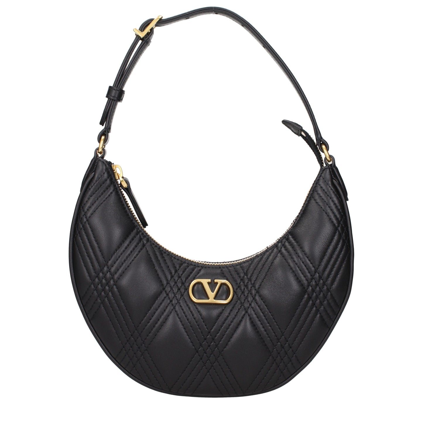 Bolso de hombro Valentino Garavani de cuero negro