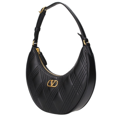 Bolso de hombro Valentino Garavani de cuero negro