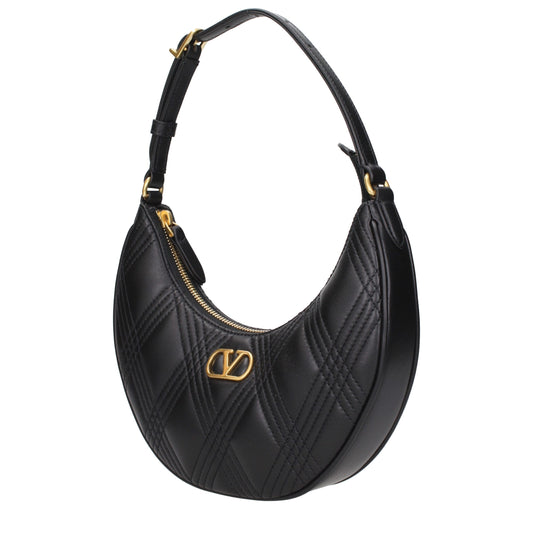 Bolso de hombro Valentino Garavani de cuero negro
