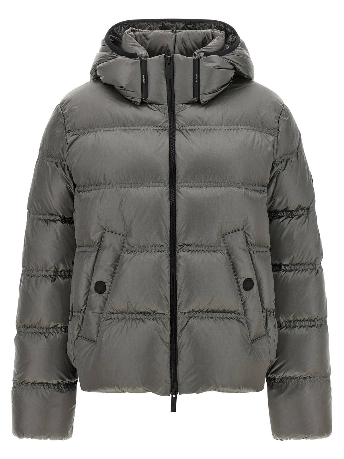 Moncler Veste longue Sensation en polyamide gris