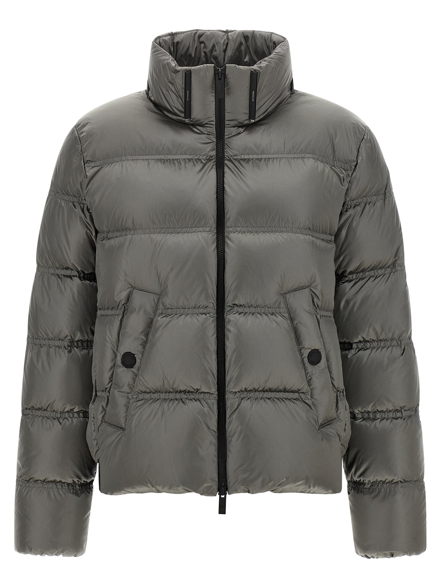 Moncler Veste longue Sensation en polyamide gris