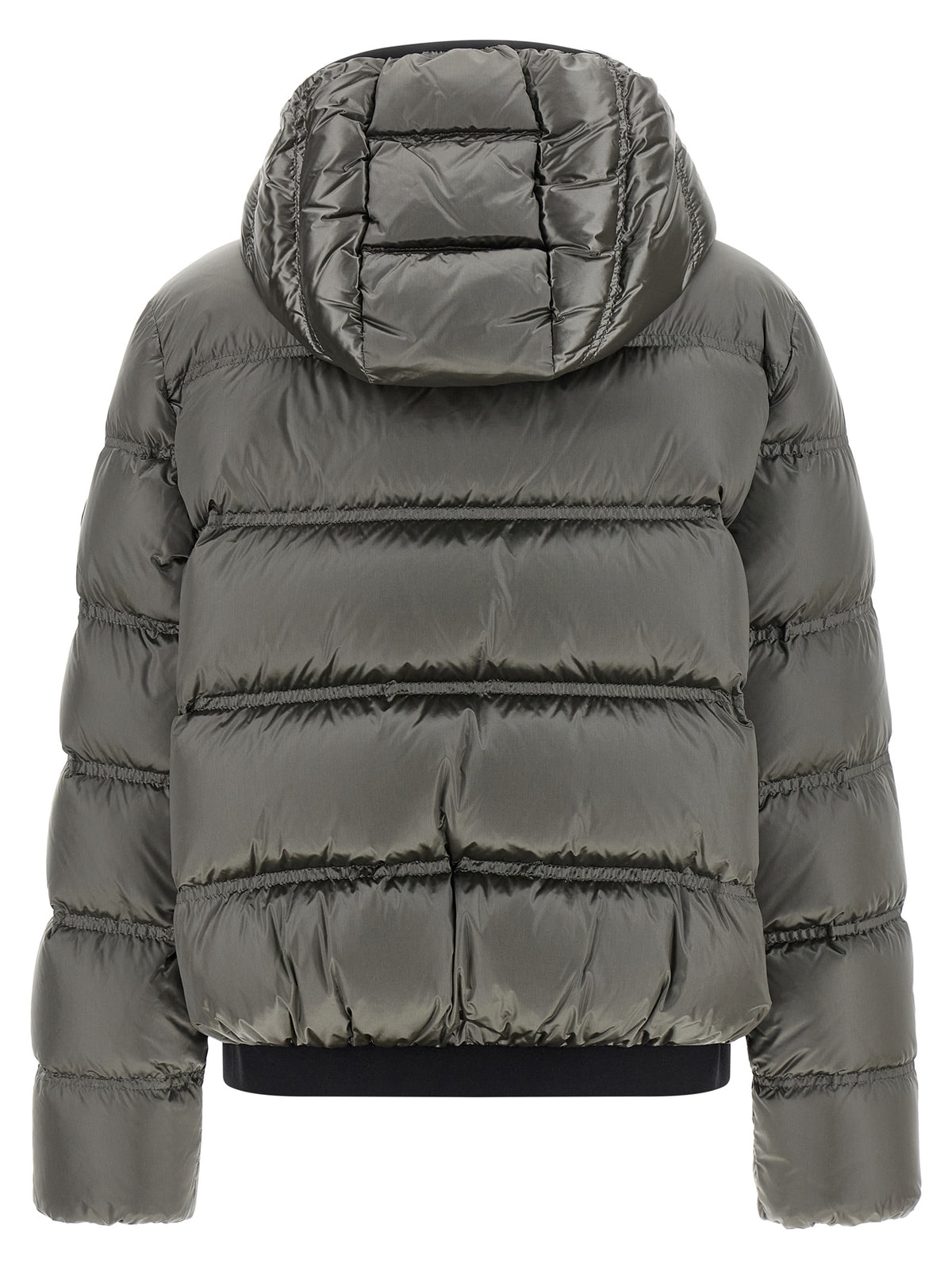 Moncler Veste longue Sensation en polyamide gris