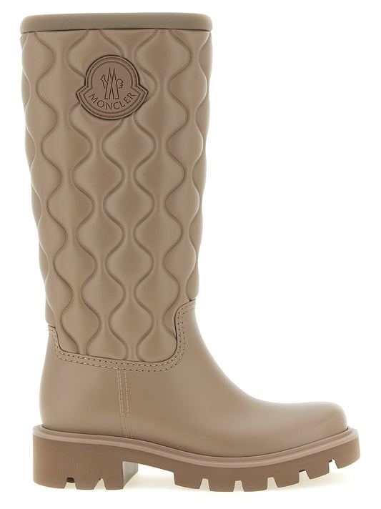 Moncler Beige Pvc Por Encima de la Rodilla