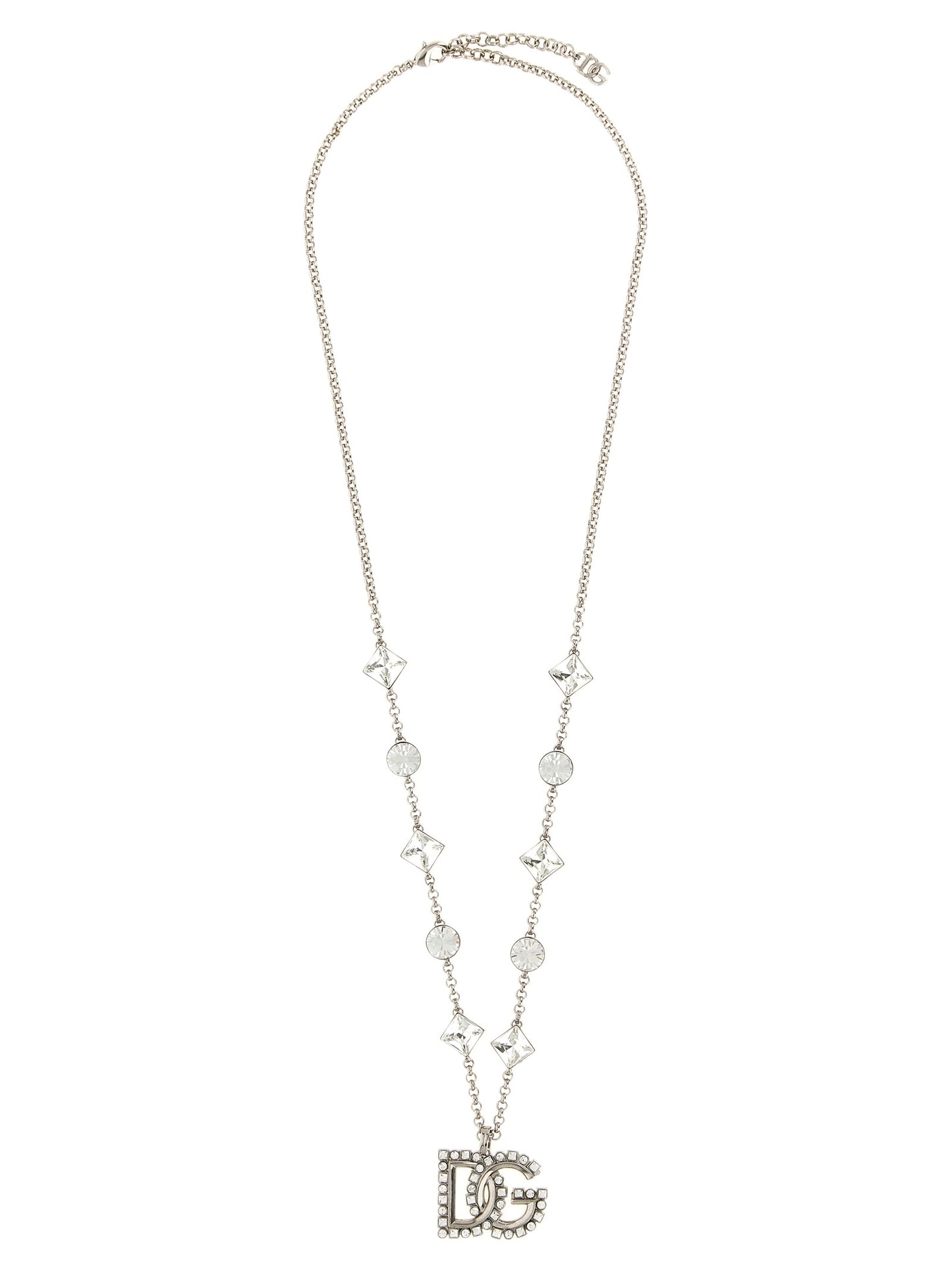 Dolce & Gabbana Silver-Finish Brass Chain Necklace