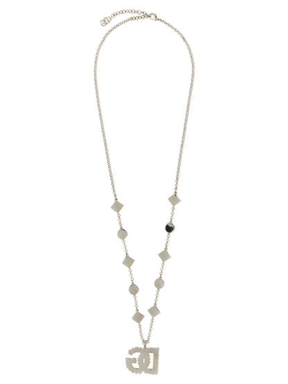 Dolce & Gabbana Silver-Finish Brass Chain Necklace