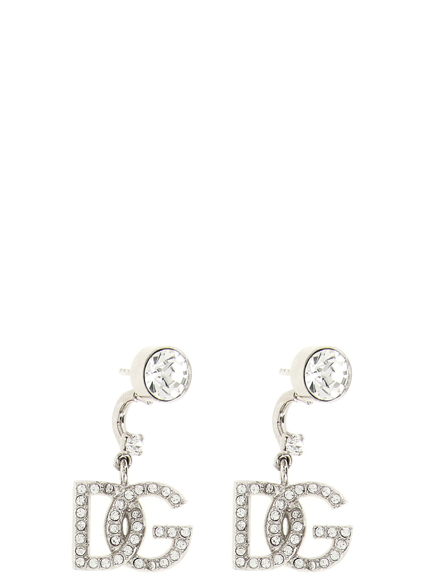 Dolce & Gabbana Boucles d'oreilles en laiton plaqué monogramme DG