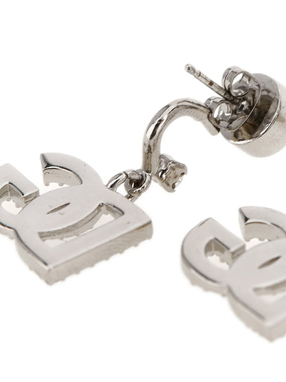 Dolce & Gabbana Boucles d'oreilles en laiton plaqué monogramme DG