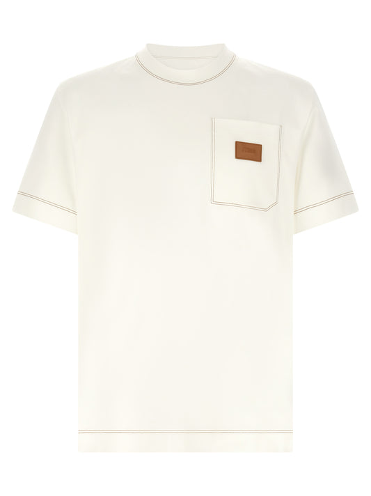 Camiseta Fendi de algodón blanca