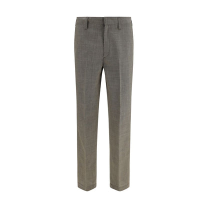 Pantalones Prada Oves Aries de Lana Marrón