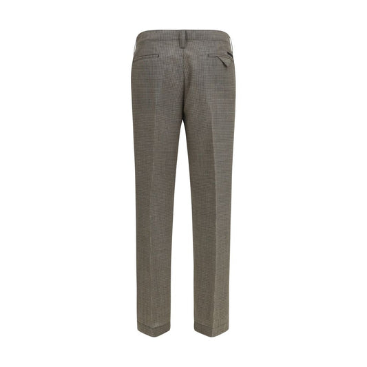 Pantalones Prada Oves Aries de Lana Marrón