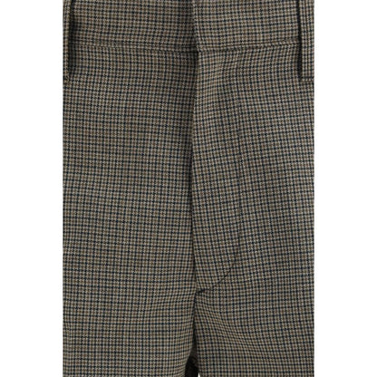 Pantalones Prada Oves Aries de Lana Marrón