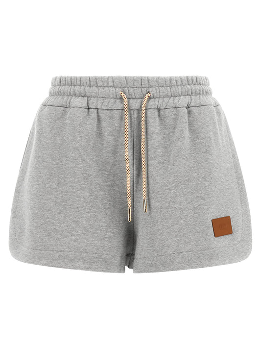 Pantalones cortos bermudas Fendi de algodón gris