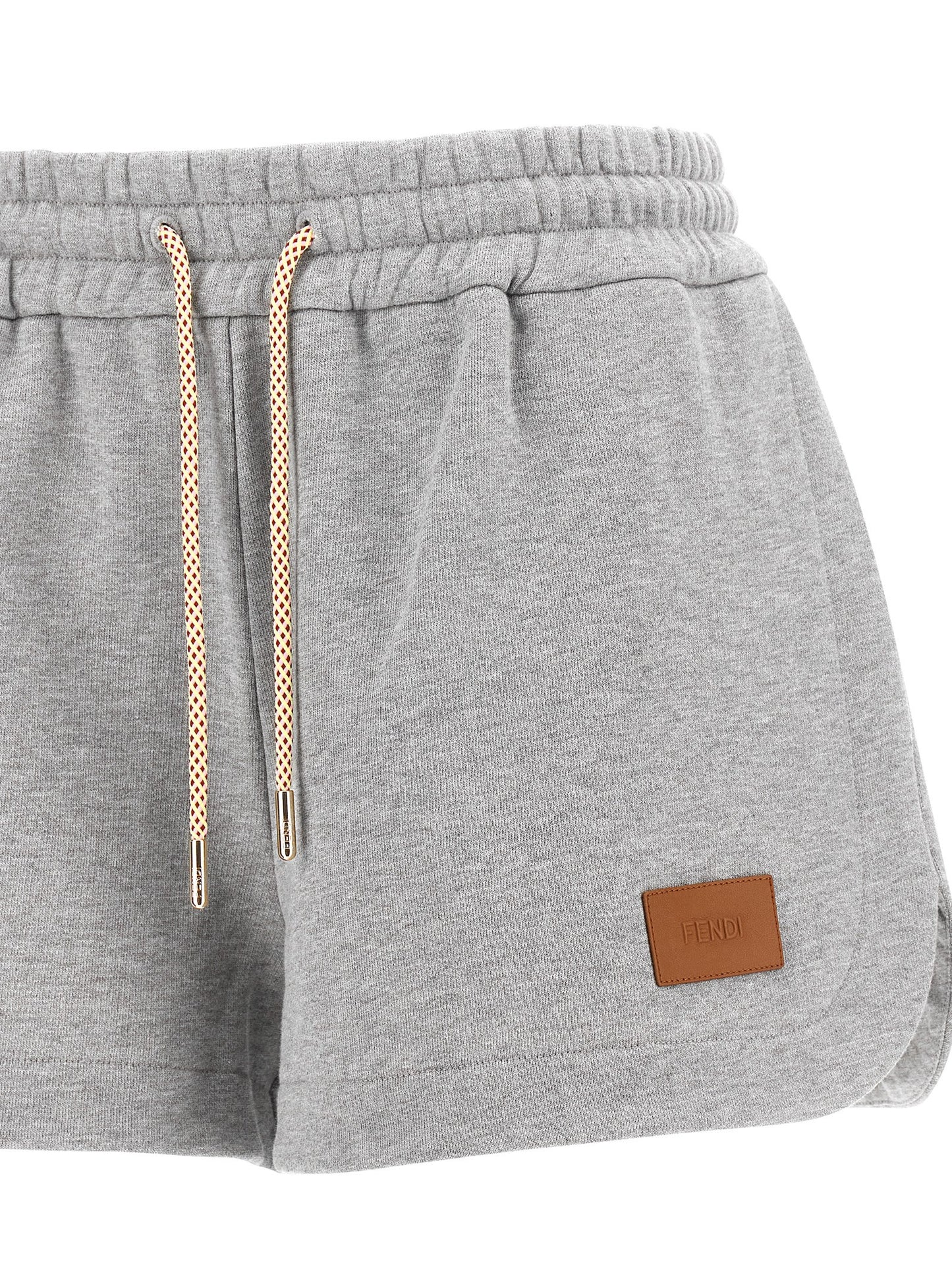 Pantalones cortos bermudas Fendi de algodón gris