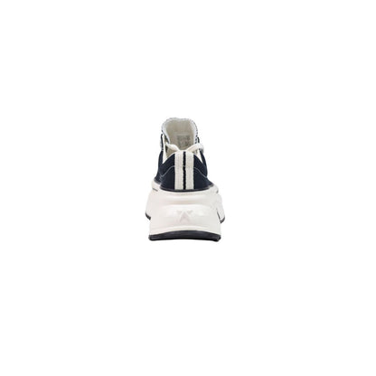 Converse Black and White Textile Run Star Crush Platform Sneakers