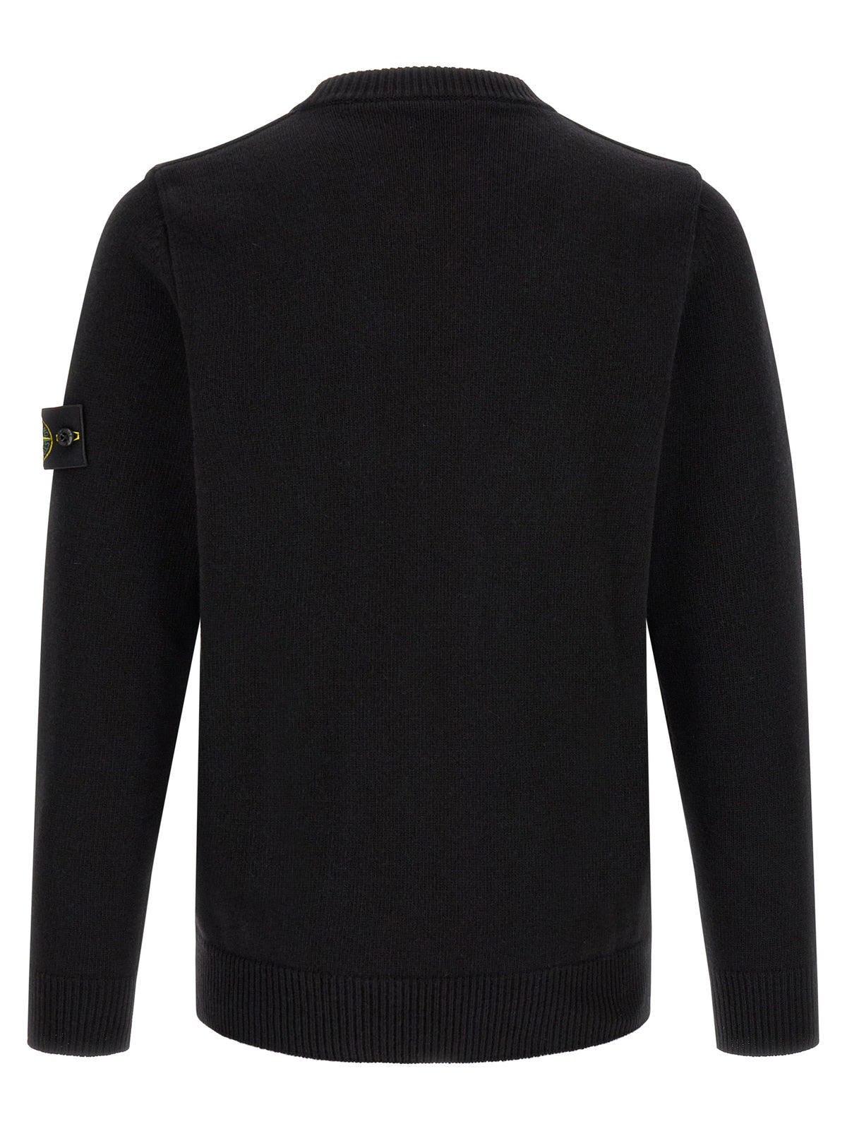 Cárdigan Stone Island de Lana Virgen Negro Suave y Cómodo