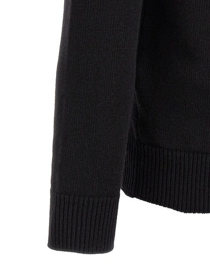 Cárdigan Stone Island de Lana Virgen Negro Suave y Cómodo