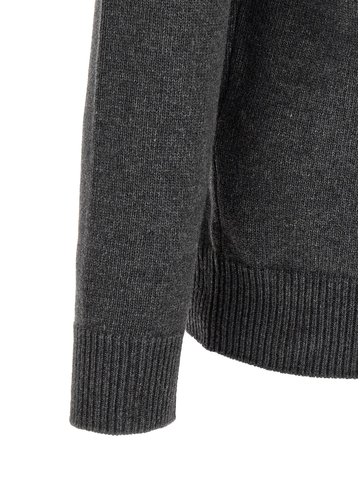 Cárdigan Stone Island Confeccionado en Lana Virgen Gris