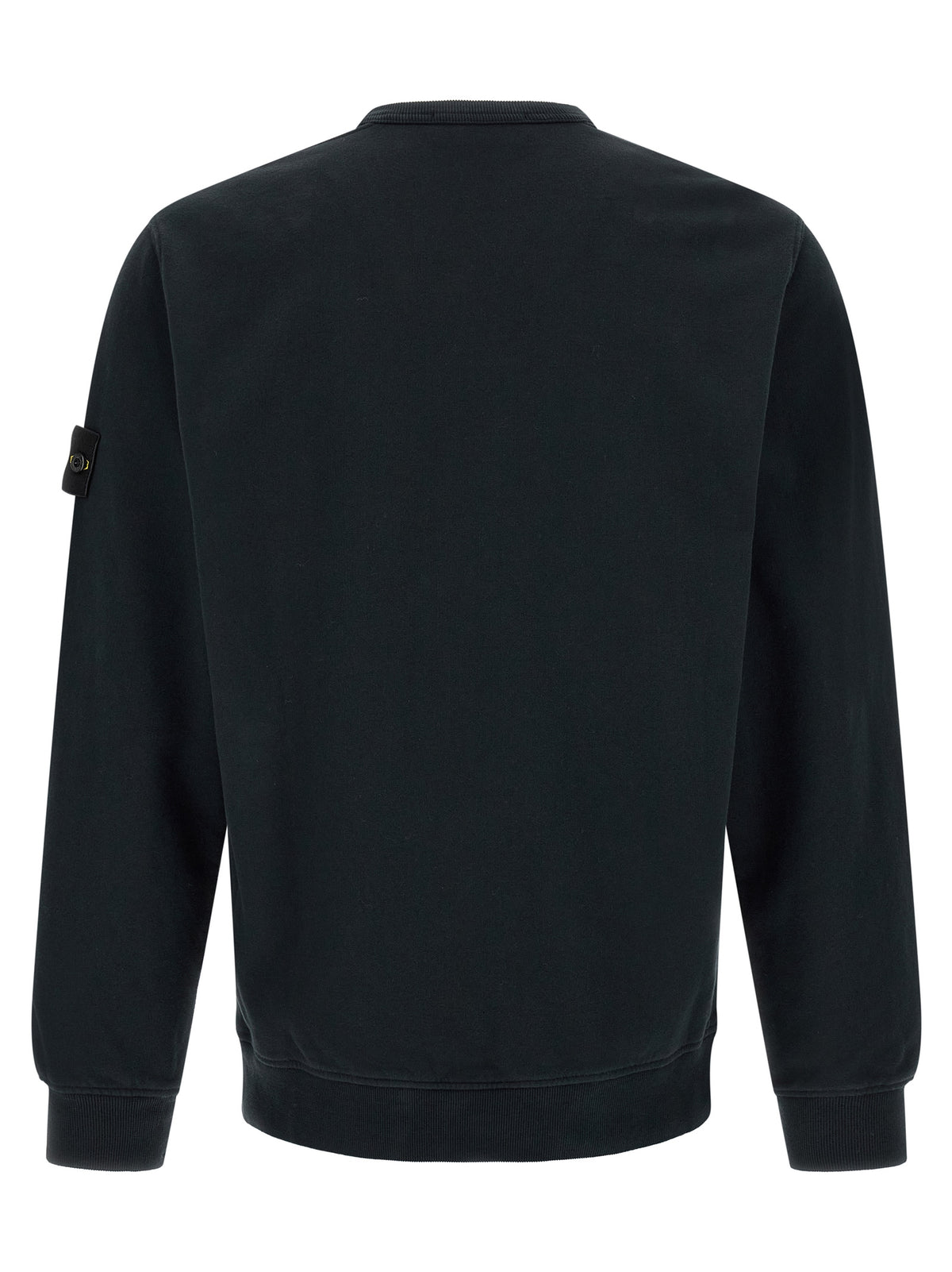 Sweat-shirt ras du cou en coton bleu Stone Island