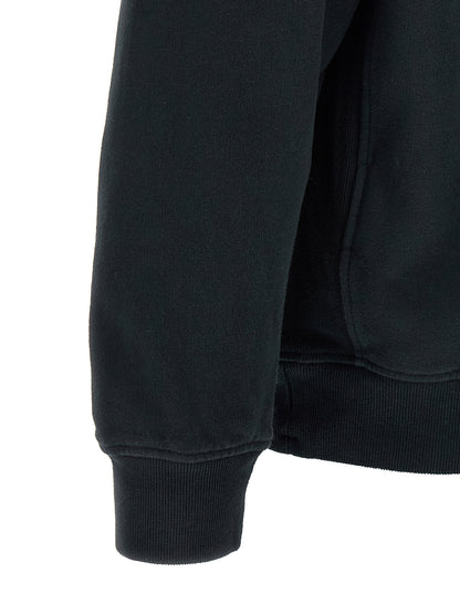Sweat-shirt ras du cou en coton bleu Stone Island