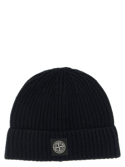 Stone Island Virgin Wool Beanie Blue Model N100012