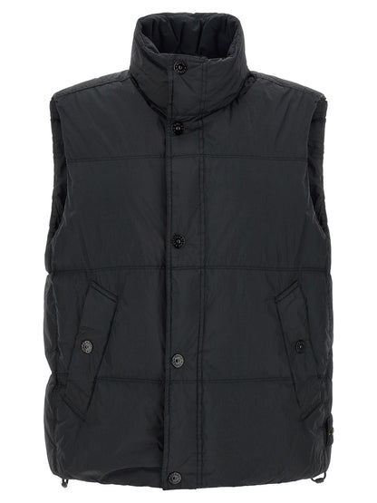 Stone Island Chaqueta Sin Mangas De Poliamida Azul - Aislamiento Térmico