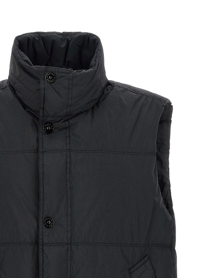 Stone Island Chaqueta Sin Mangas De Poliamida Azul - Aislamiento Térmico