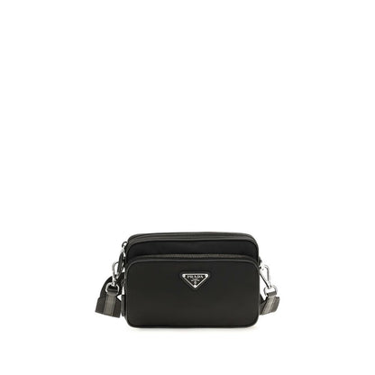 Bolso de hombro Prada de poliamida reciclada negra