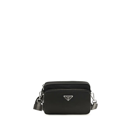 Bolso de hombro Prada de poliamida reciclada negra