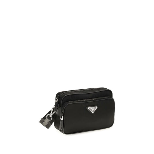 Bolso de hombro Prada de poliamida reciclada negra