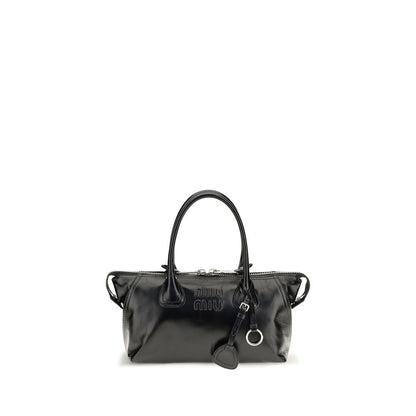 Bolso Miu Miu de piel de becerro negra Bos Taurus