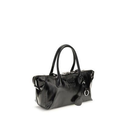 Bolso Miu Miu de piel de becerro negra Bos Taurus