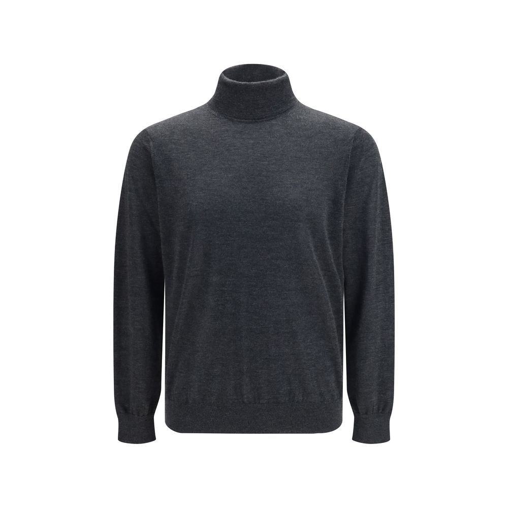 Cuello de tortuga de cachemira gris de Giorgio Armani