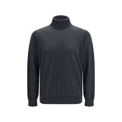 Cuello de tortuga de cachemira gris de Giorgio Armani