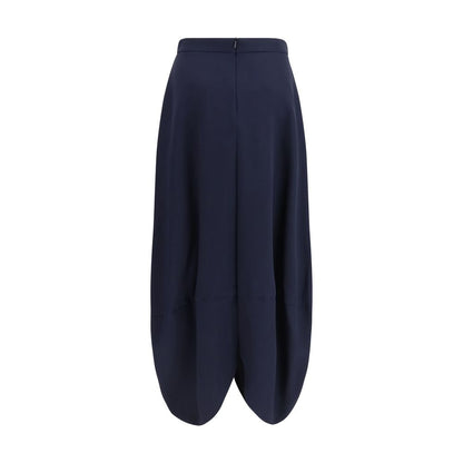 Jupe longue Giorgio Armani en soie bleue