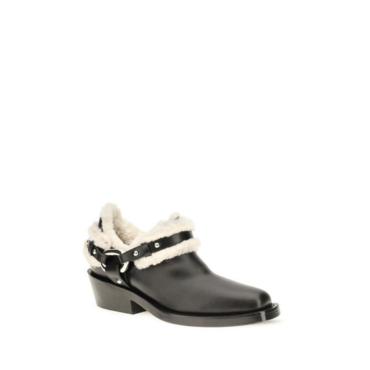 Botines Rabanne de cuero de ternera negro Bos Taurus