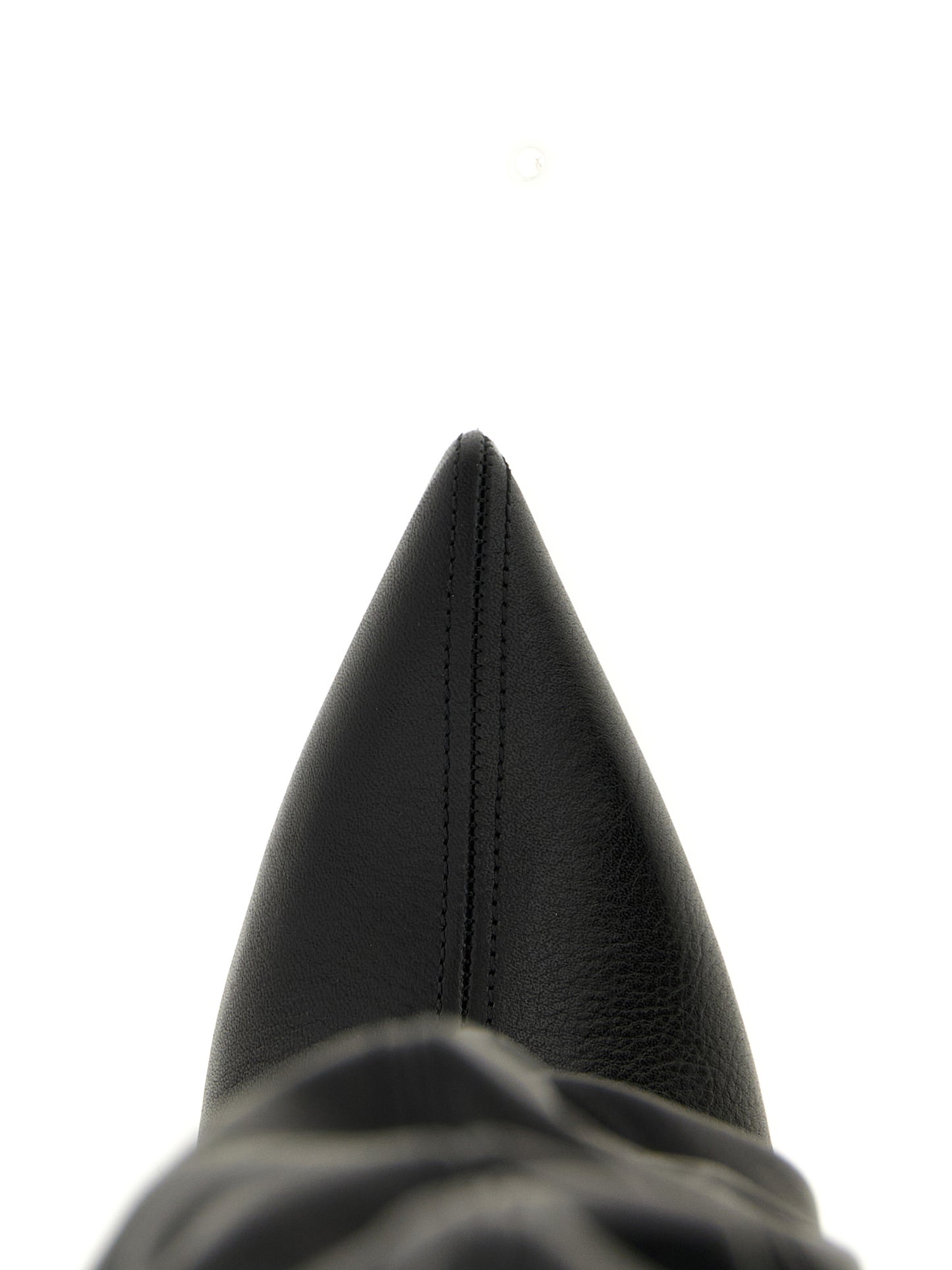 Balmain Bota alta de piel de becerro negra