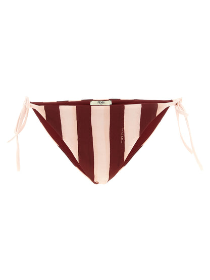 Bikini de poliéster burdeos de Fendi
