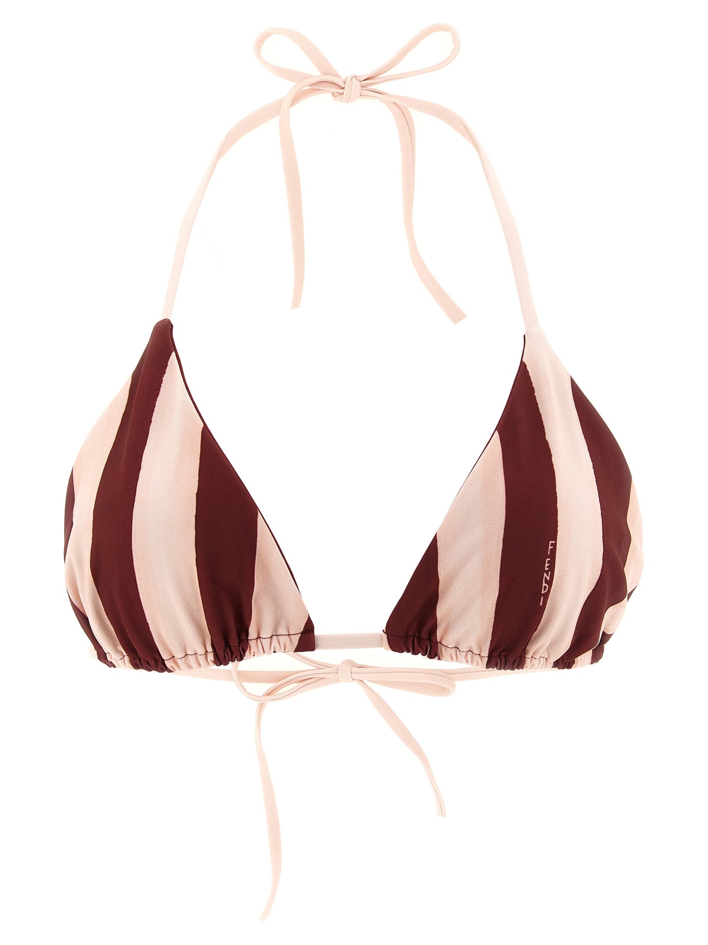 Bikini Fendi de poliéster color burdeos