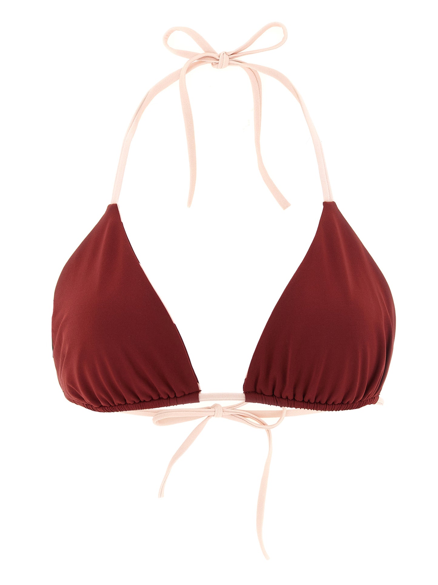 Bikini Fendi de poliéster color burdeos