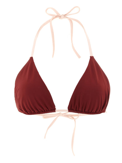 Bikini Fendi de poliéster color burdeos