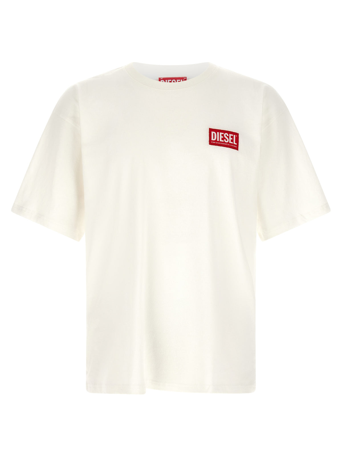 Camiseta Diesel De Algodón Blanco Para Ropa Deportiva Casual