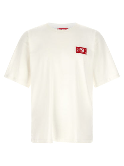 Camiseta Diesel De Algodón Blanco Para Ropa Deportiva Casual