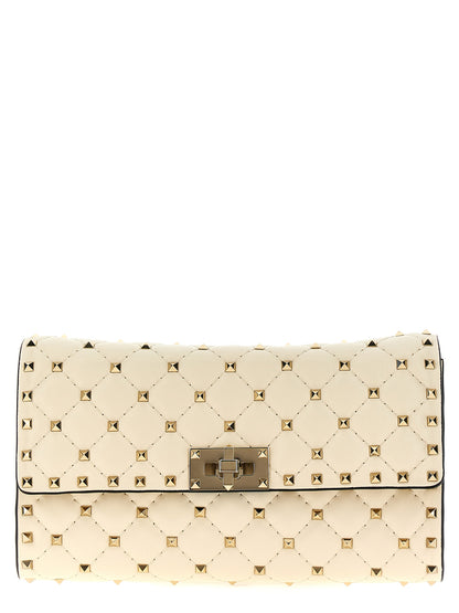 Bolso de Hombro Valentino Garavani Blanco de Piel de Cordero