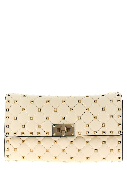 Bolso de Hombro Valentino Garavani Blanco de Piel de Cordero
