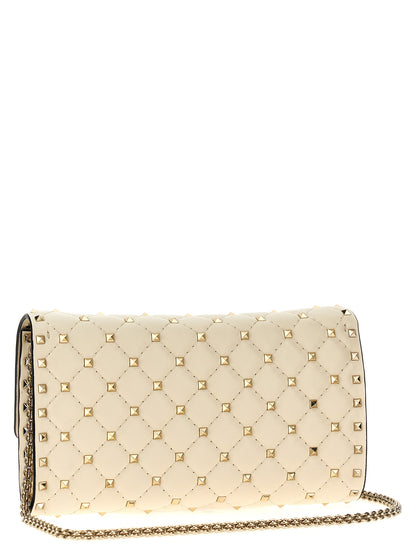 Bolso de Hombro Valentino Garavani Blanco de Piel de Cordero